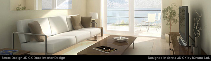 Strata Design 3D CX Does Interior Design：Designed in Strata 3D CX by iCreate Ltd.
