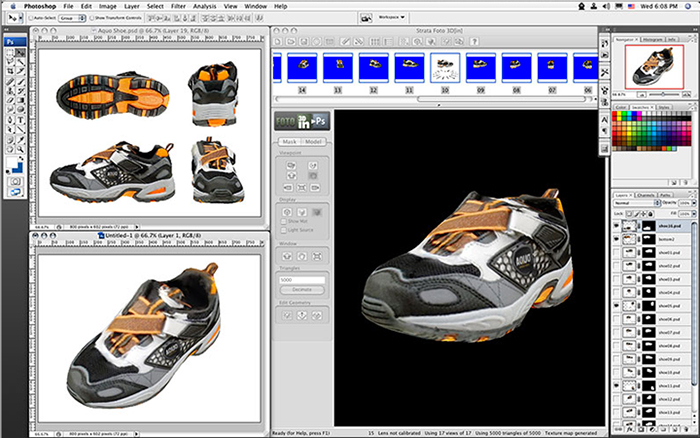 STRATA 3DをPhotoshop Extended上で利用できるプラグイン STRATA FOTO 3D[in]