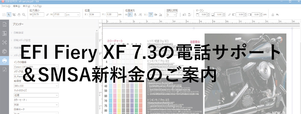 Fiery XF 7.3電話サポート＆SMSA新料金